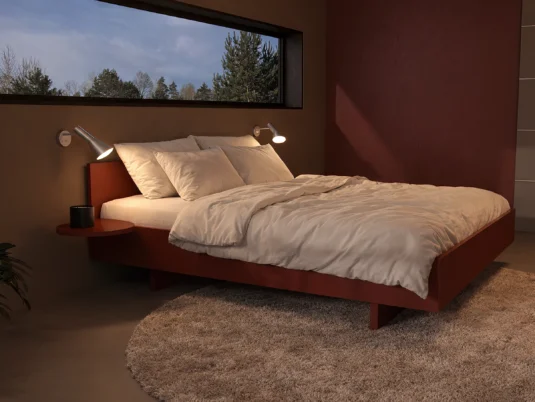 vifian Bett sera Rubinrot